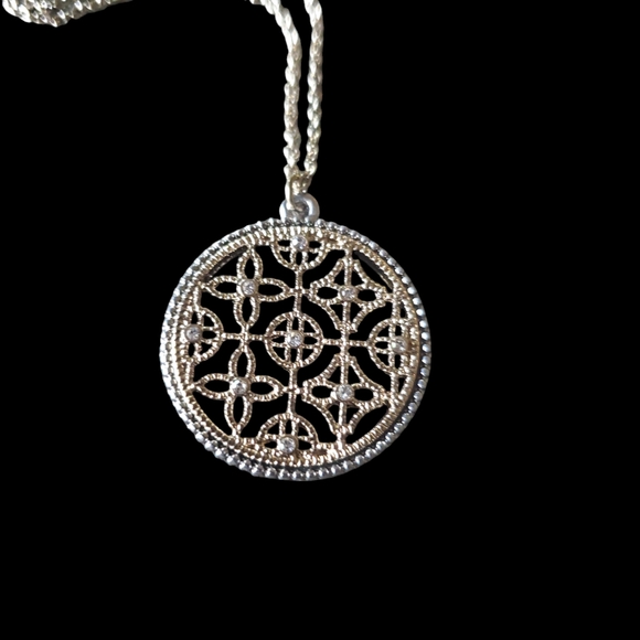 Loft Long Silver-tone/Gold-tone Necklace - Picture 3 of 5